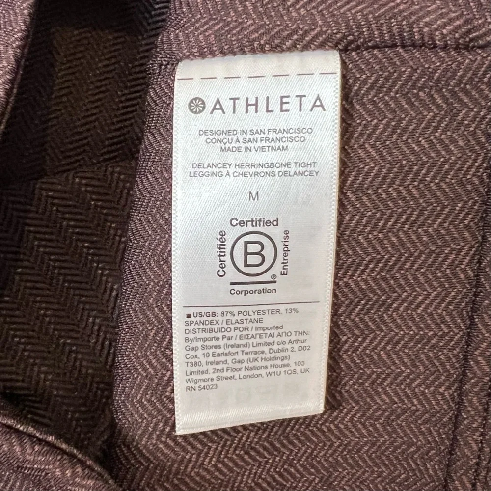 Athleta Delnacey Herringbone Women’s Lifestyle Travel Leggings Sz M